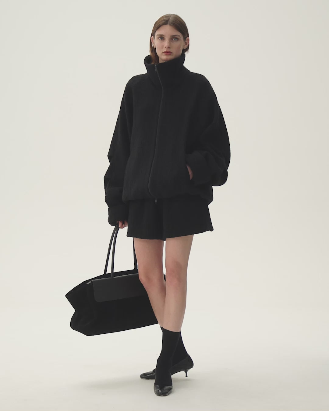 EUNOIA TWEED BOMBER